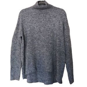 BRAEVE size small oversized blue speckled sweater mock turtle neck 157